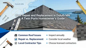 Roof Repair and Replacement in Duluth MN: A Twin Ports Homeowner's Guide